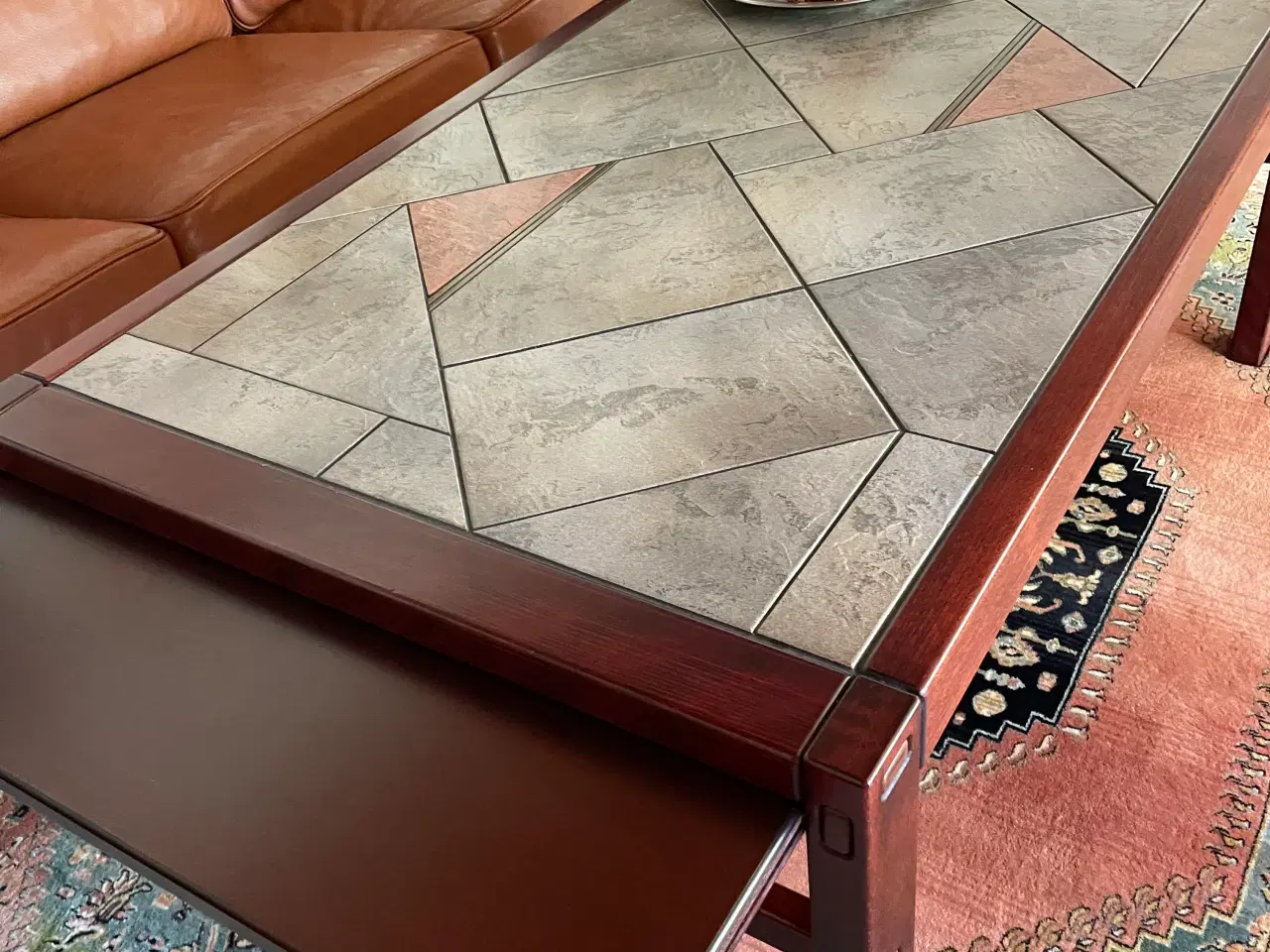 Billede 2 - Sofabord palisander ramme med syendliser