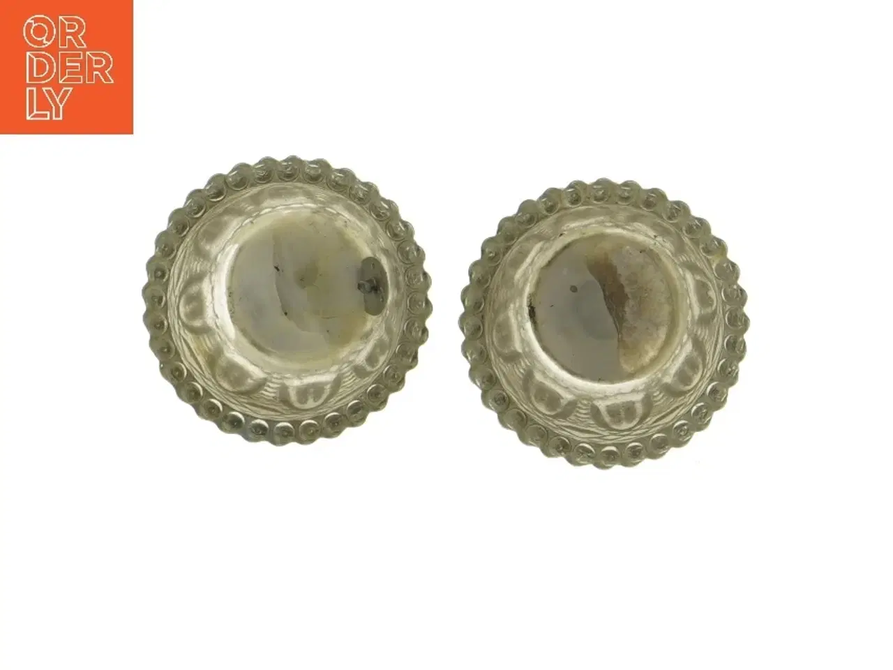 Billede 2 - Lysestager i glas (str. Ø 7 cm længde 6,5 cm)