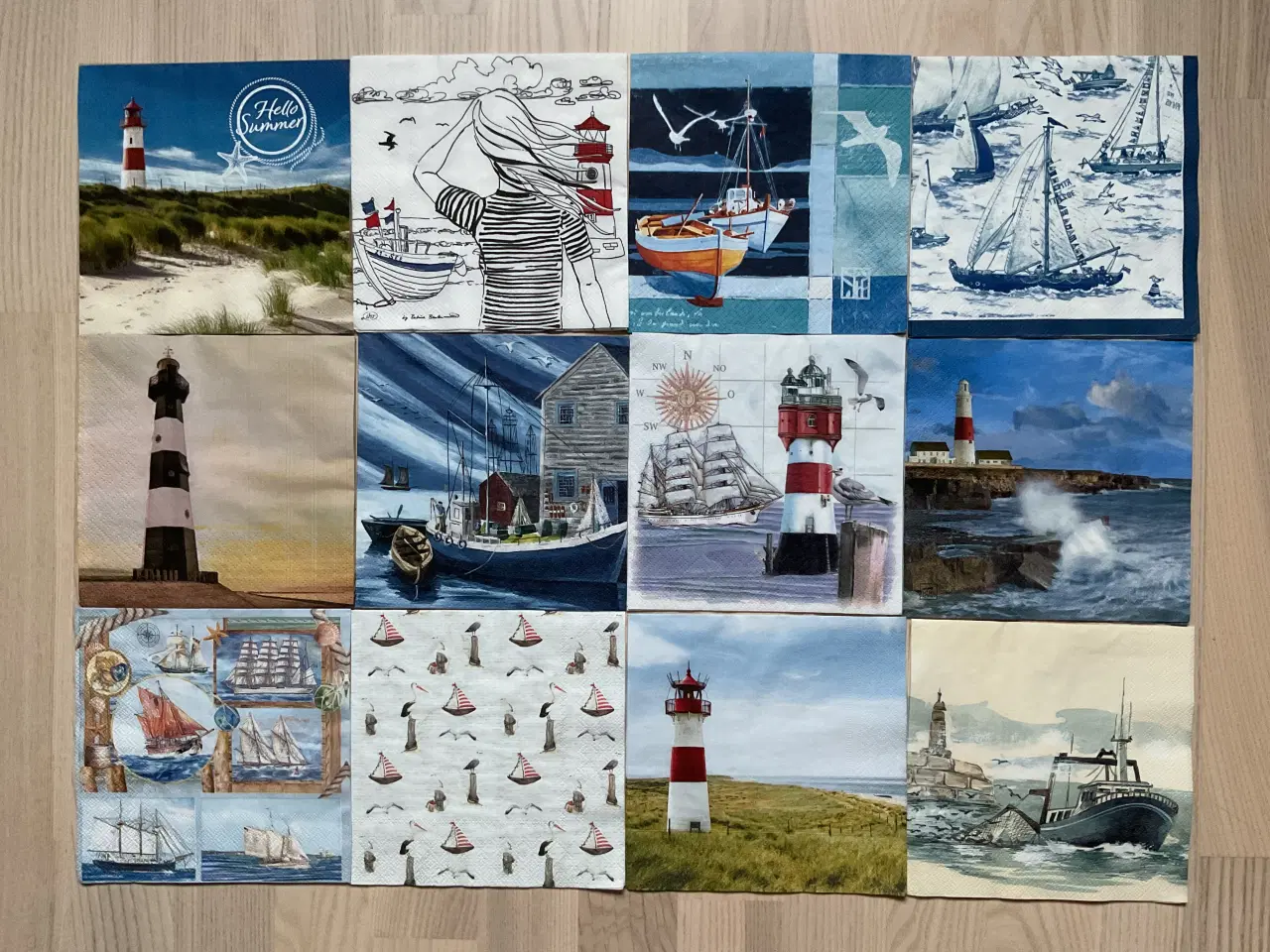 Billede 1 - Nye servietter m/ maritime motiver