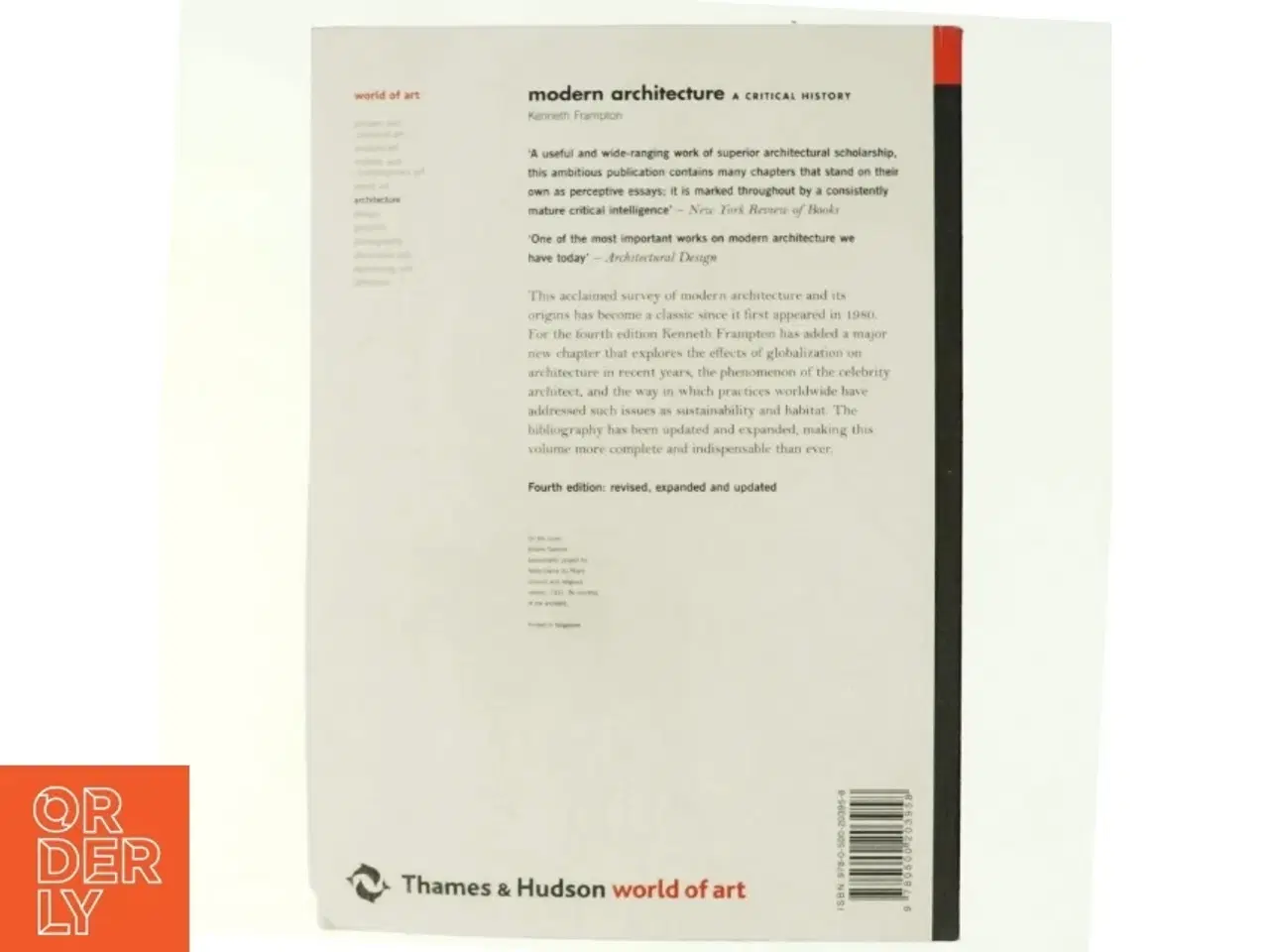 Billede 3 - Modern architecture : a critical history af Kenneth Frampton (Bog)