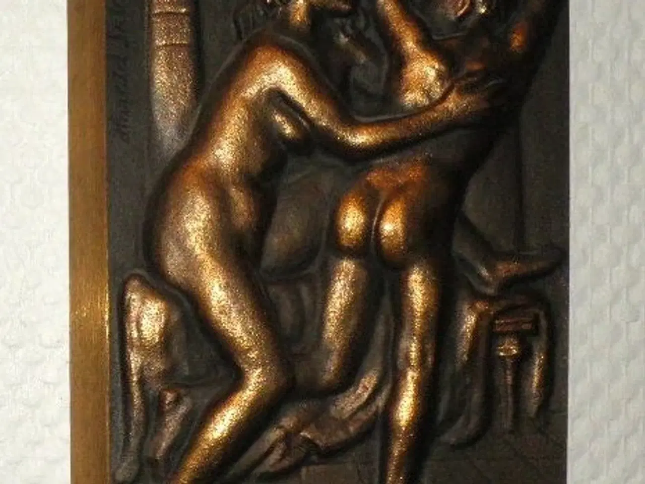 Billede 1 - Relief i patineret bronze af Harald Salomon