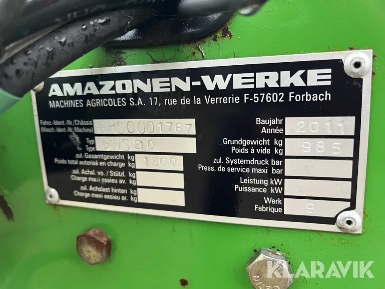 Billede 7 - Opsamler Amazone GHS 210