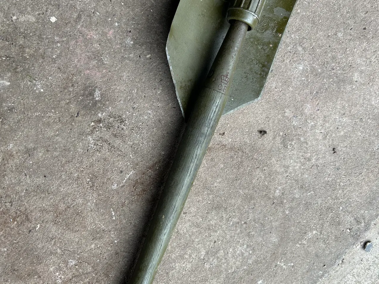 Billede 1 - Feltspade US Ames wood