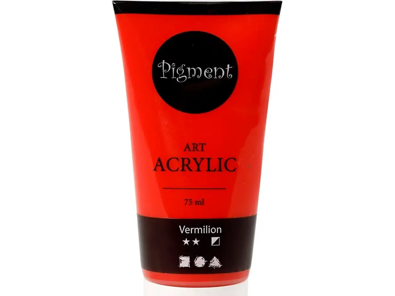 Billede 1 - Art Akrylmaling, halvblank, halvdækkende, primær rød, 75ml/ 1 fl.