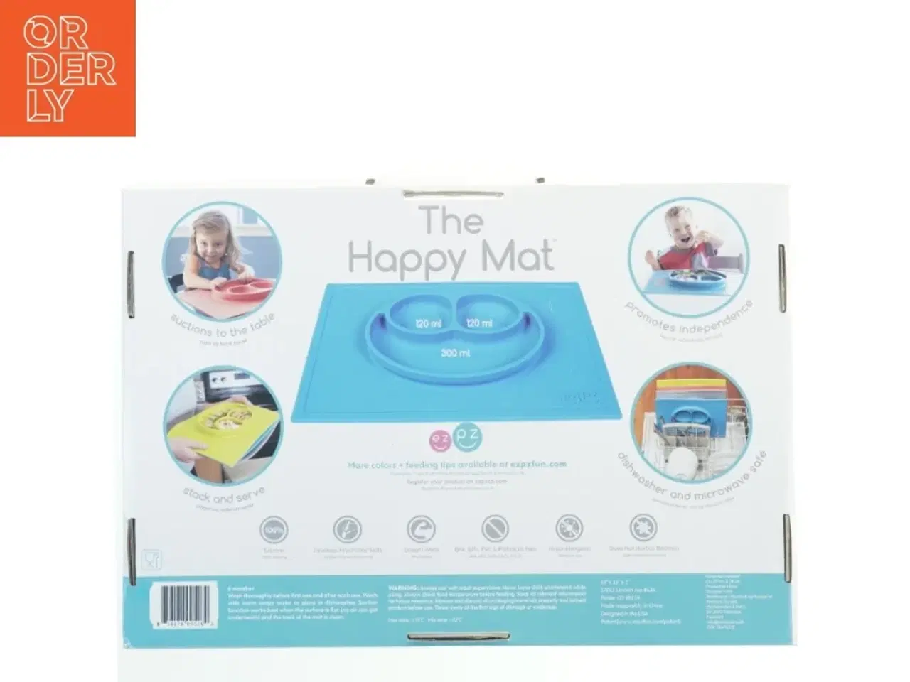 Billede 3 - EZPZ The Happy Mat Tallerken fra Ezpz (str. 25x38 cm)