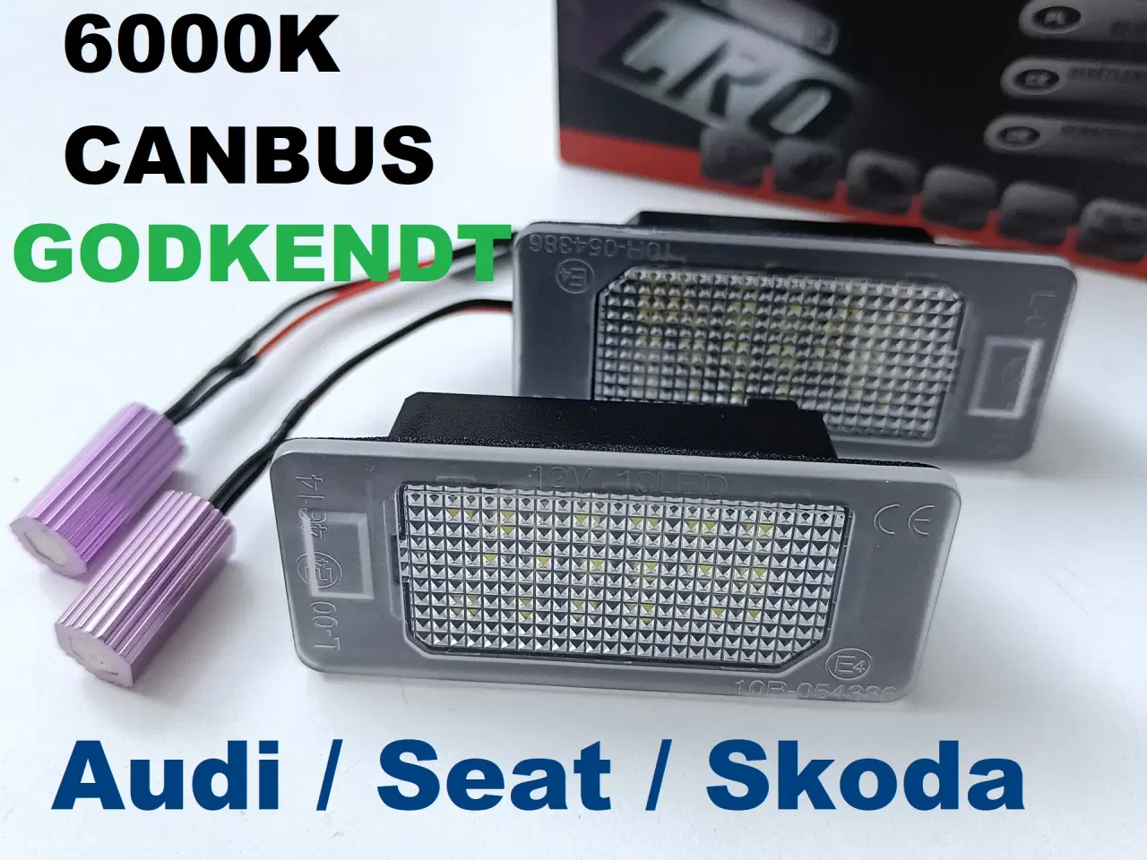 Billede 1 - NY! 36 LED Nummerpladelys Audi / Skoda / Seat / VW