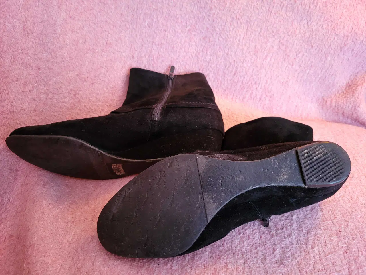 Billede 7 - Peter Kaiser støvletter/støvler i sort ruskind