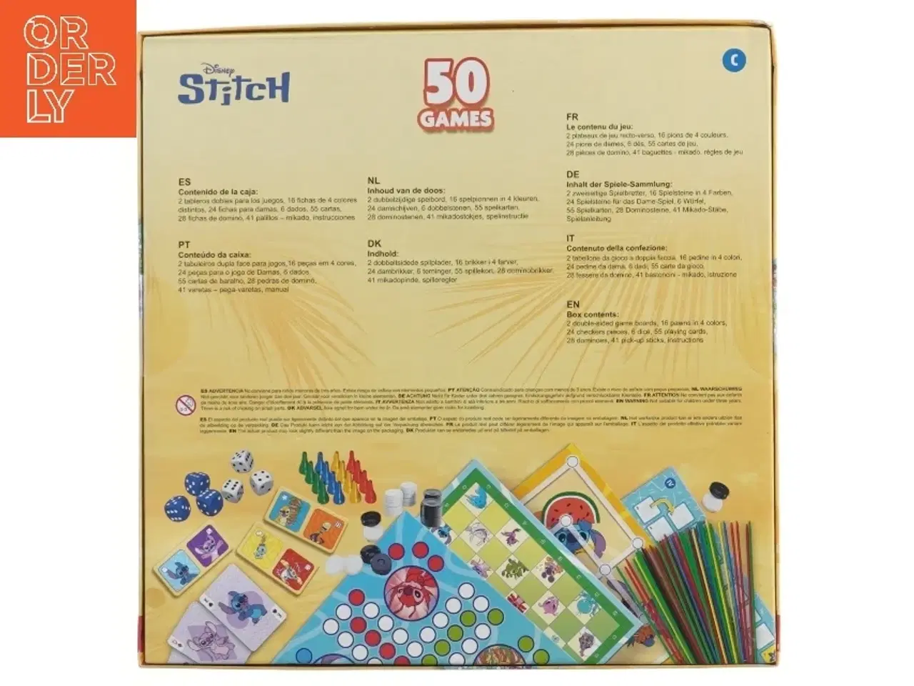 Billede 2 - Disney Stitch 50 spil brætspil fra Trefl (str. 28x28 cm)