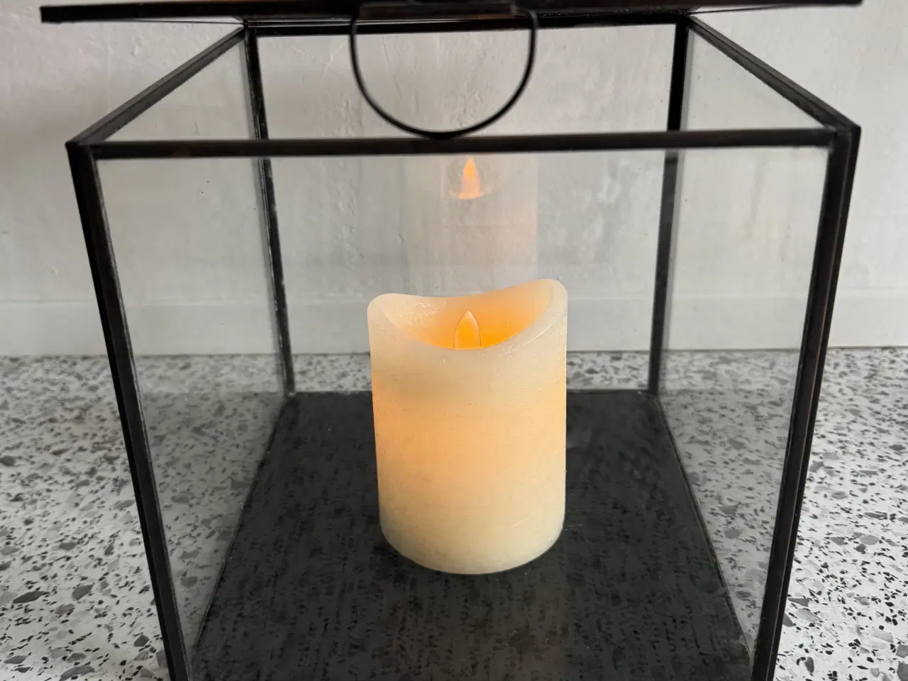 Billede 1 - Ib Laursen Glasæske Med LED Lys