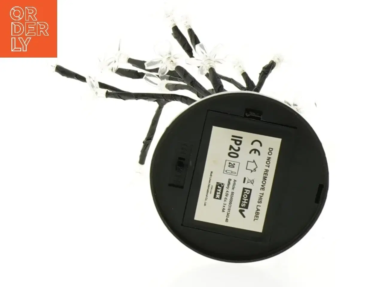 Billede 2 - Dekorativ lyskilde med blomster fra Jysk (str. 29 cm)