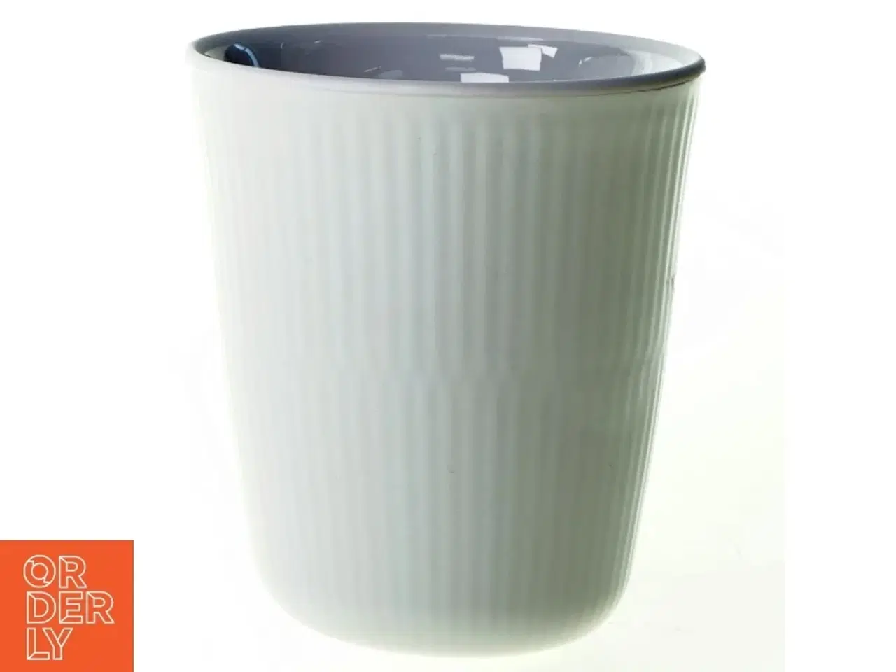 Billede 1 - Hvid Riflet TERMOKOP, 499 fra Royal Copenhagen (str. 10 x 9 cm)