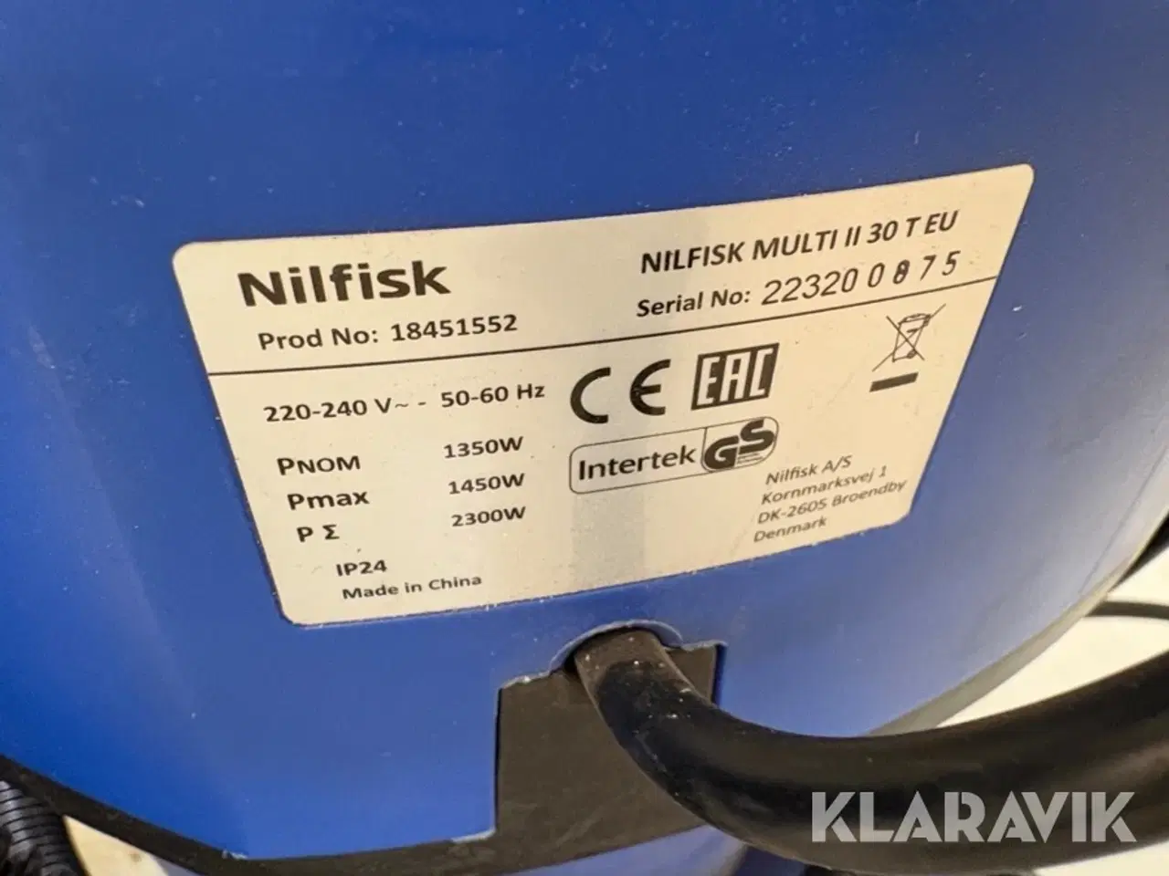 Billede 5 - Våd/tørsuger Nilfisk Multi II 30 T 2 styk.