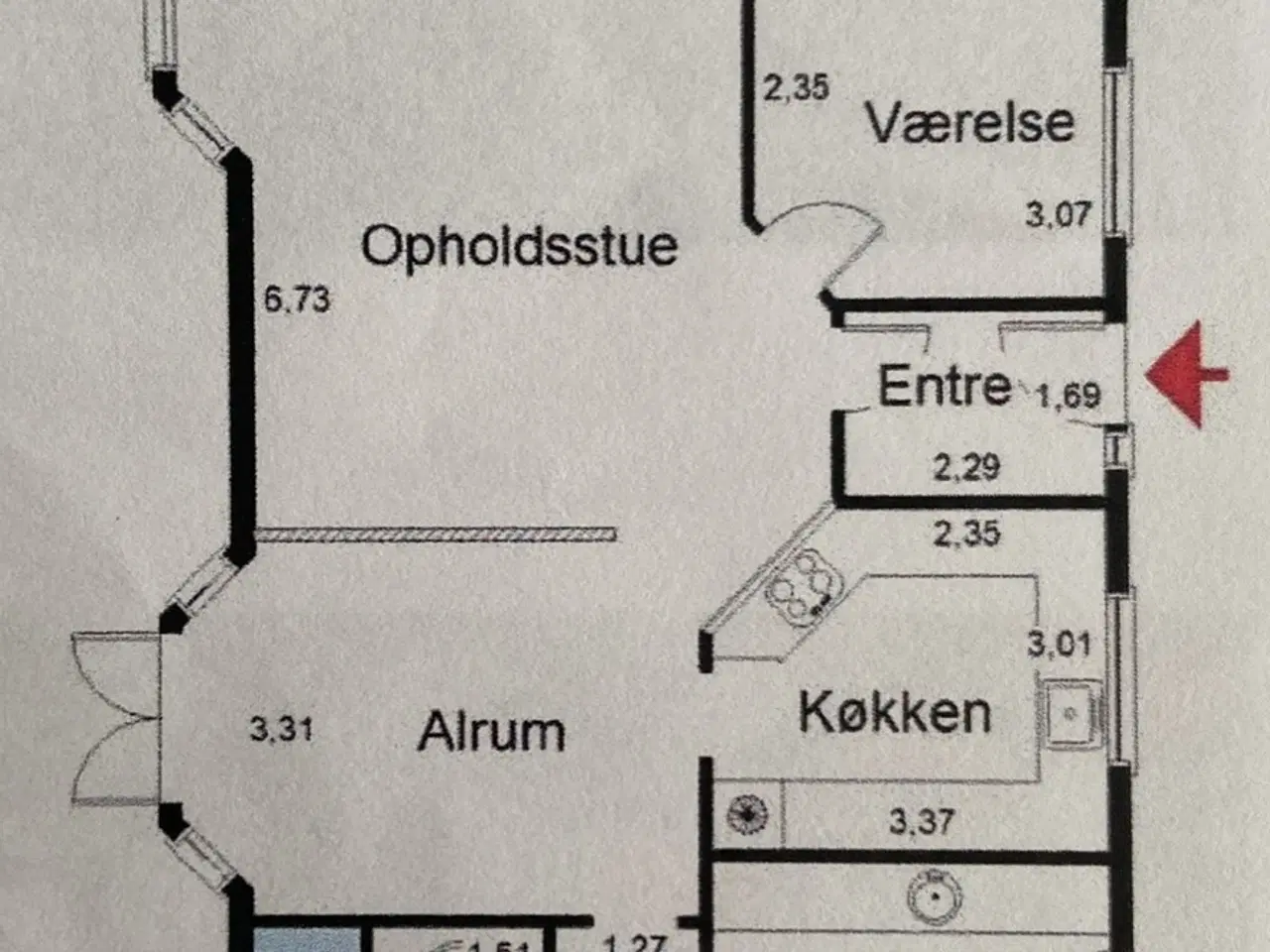 Billede 5 - Køkken inkl. flere hvidevarer