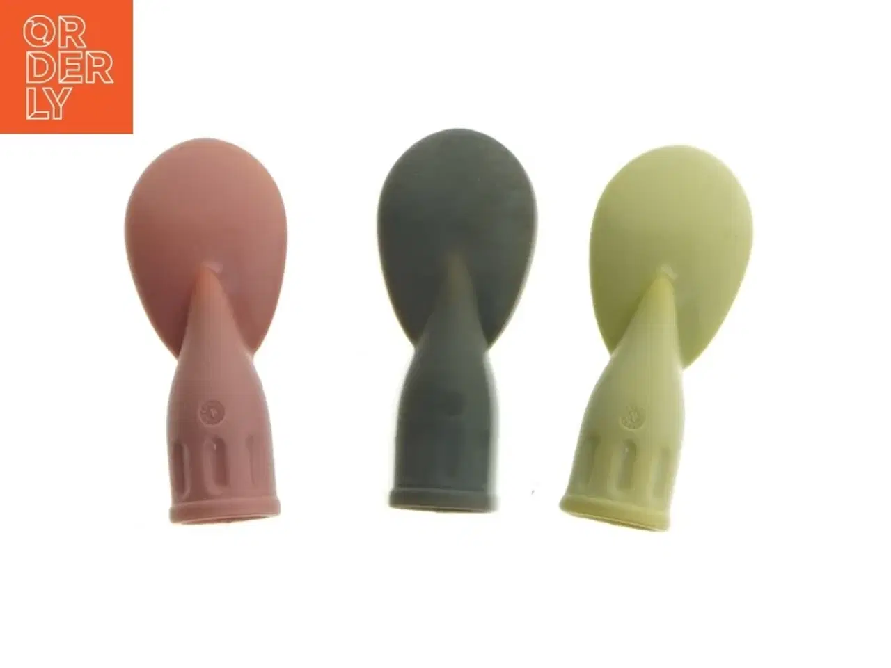 Billede 2 - Sæt af tre farverige skeer (str. 6 cm)