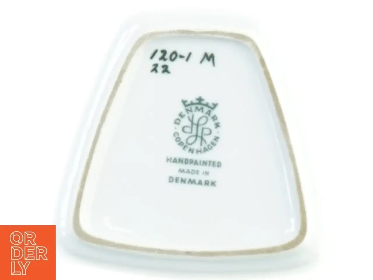 Billede 3 - DLP Danish Lyngby Porcelain DENMARK Handpainted Floral skål fra Danmark Copenhagen (str. 9 cm)