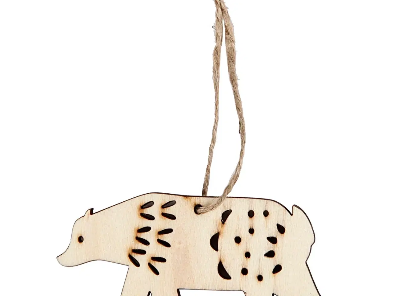 Billede 1 - Isbjørn Ophæng - Sæt med 4 stk. i Træ