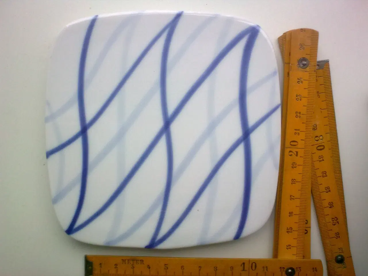 Billede 1 - Lyngby blå flamme Harlekin porcelæn