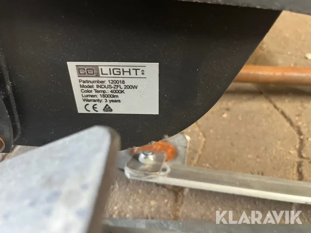 Billede 4 - LOT: LED lamper Co2lights Indus-zfl 200W 4000k / 1800lm