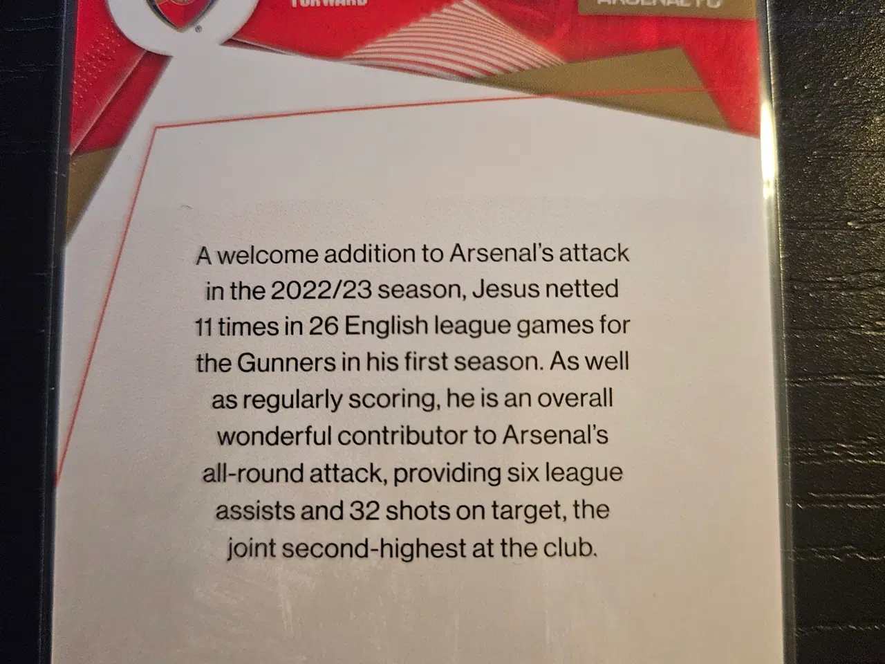 Billede 2 - Gabriel Jesus 012/150 Fodboldkort