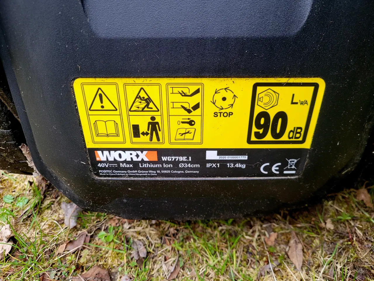 Billede 6 - Worx WG779E.1 batteri plæneklipper