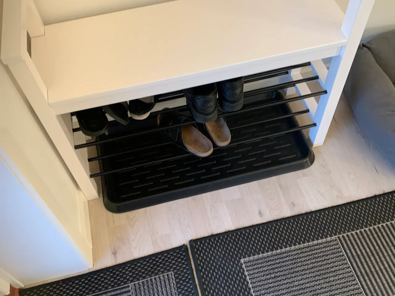 Billede 3 - Ikea Hemnes entresæt i hvid.