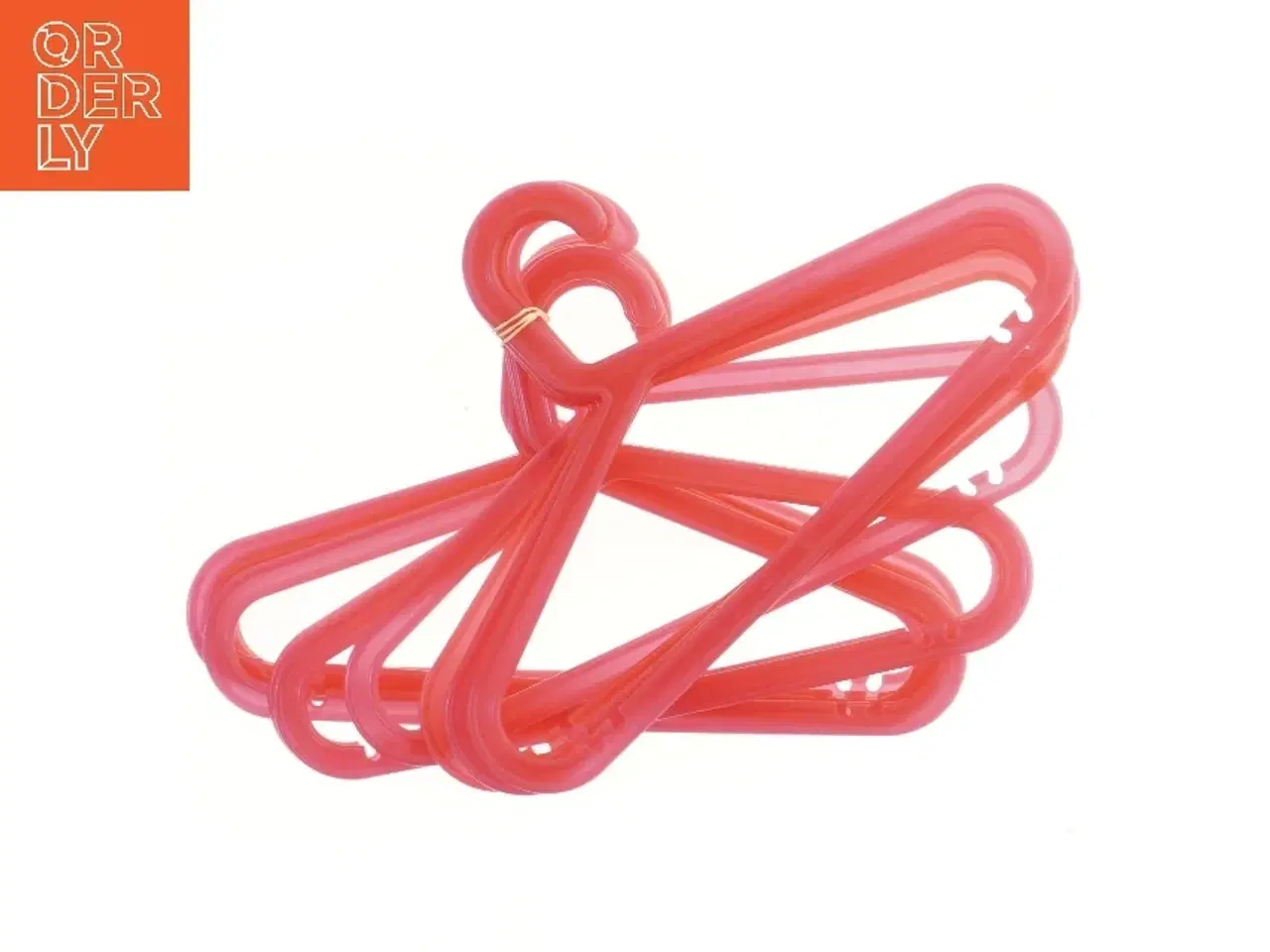 Billede 2 - Pink plastikbøjler til børnetøj, 11 stk fra IKEA (34,5x21,5 cm)