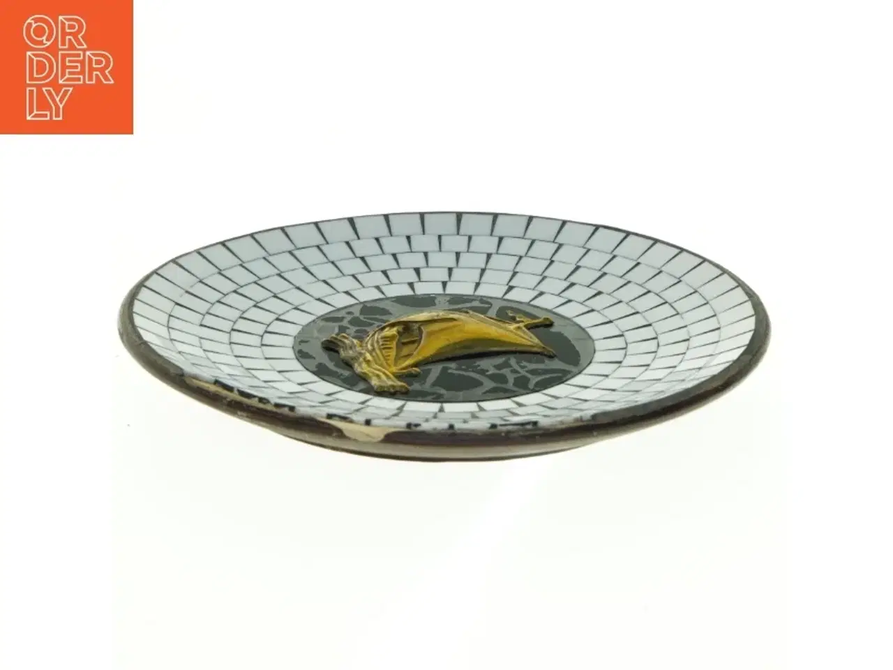Billede 2 - Dekorativ tallerken med dyr (str. 25 cm i diameter. 3 cm høj)