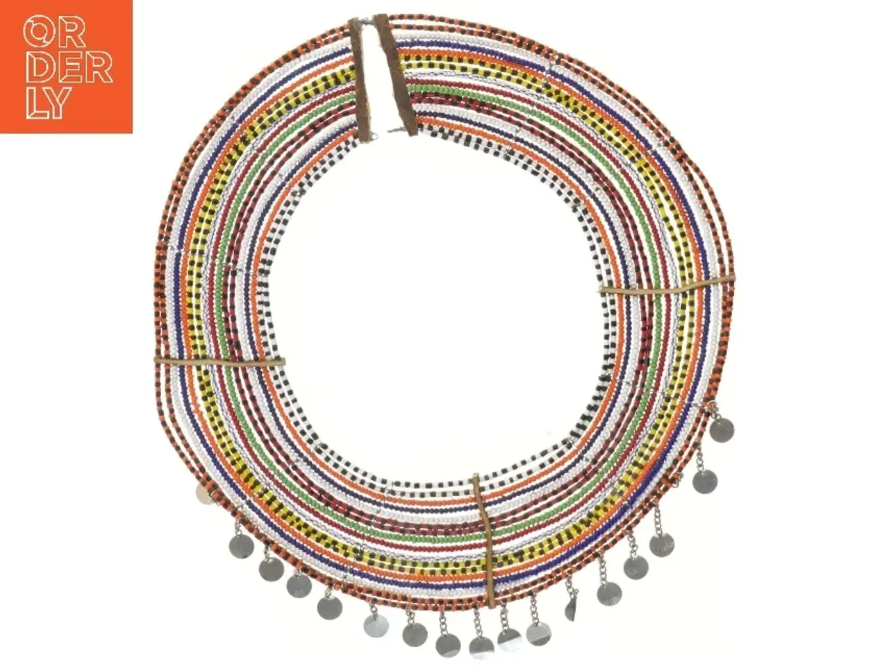 Billede 2 - Traditionel afrikansk halskæde (str. Ø 28 cm)