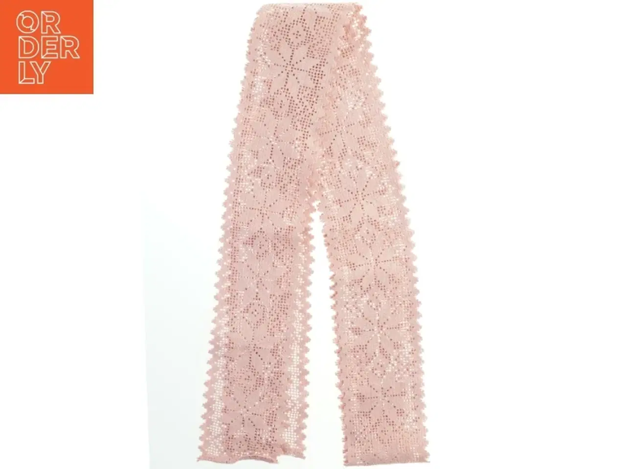 Billede 3 - Dekorativt blondestof (str. 12x260 cm)