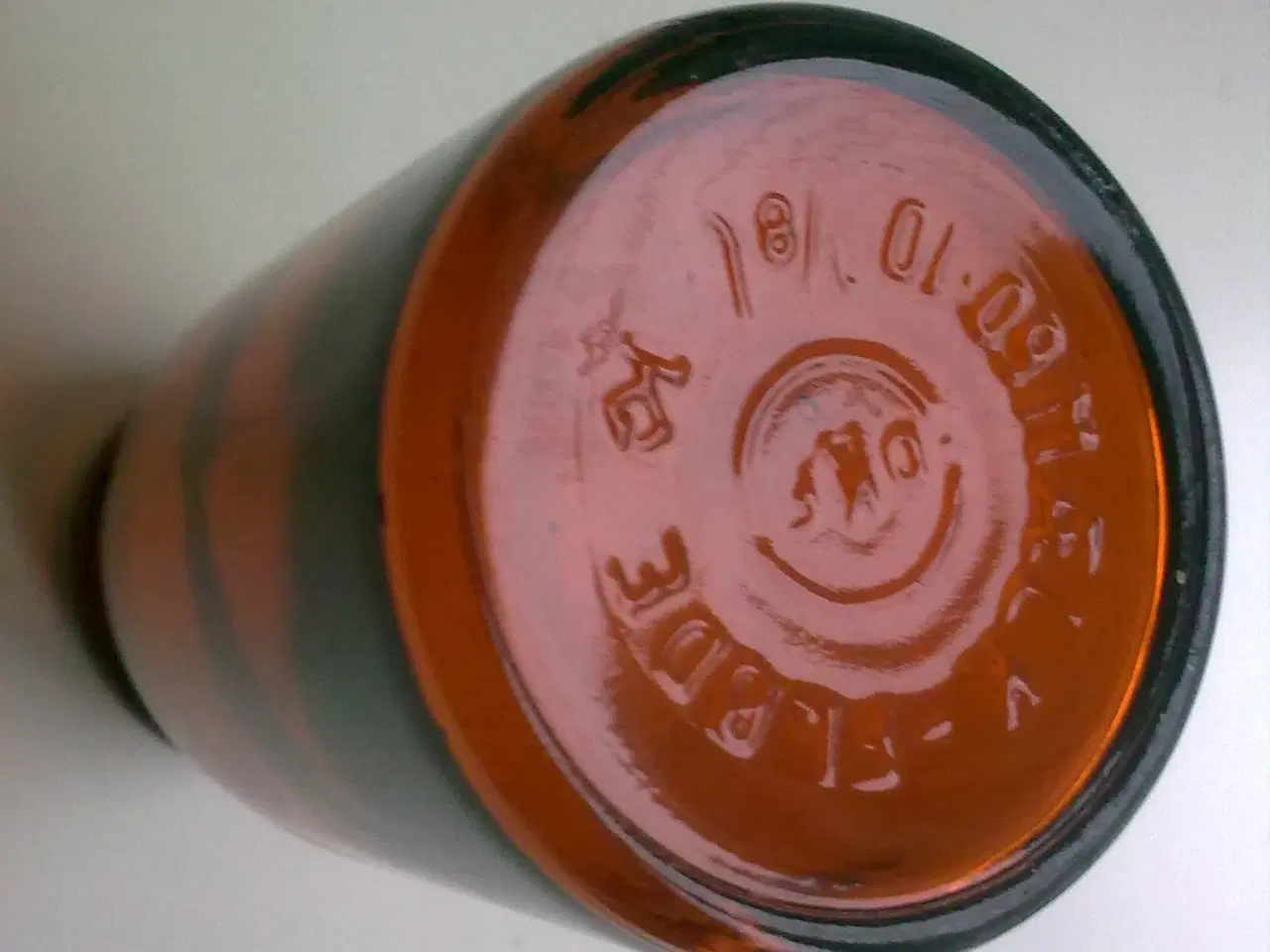 Billede 11 - Holmegaard rav brun glas flasker 3 x 1960r by mælk