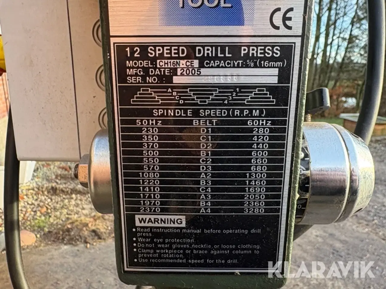 Billede 6 - Søjleboremaskine Power tool CH16N-CE