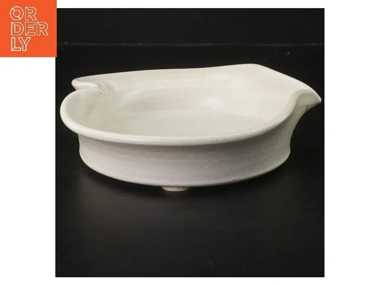 Billede 2 - Hjerteformet keramikskål (str. 20x18x6 cm)