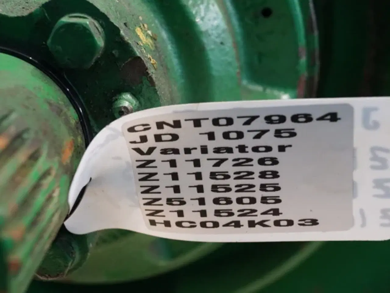 Billede 11 - John Deere 1075 Variatorskive