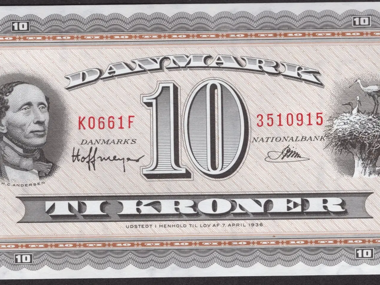 Billede 1 - Danmark 10 kroner K0 1966