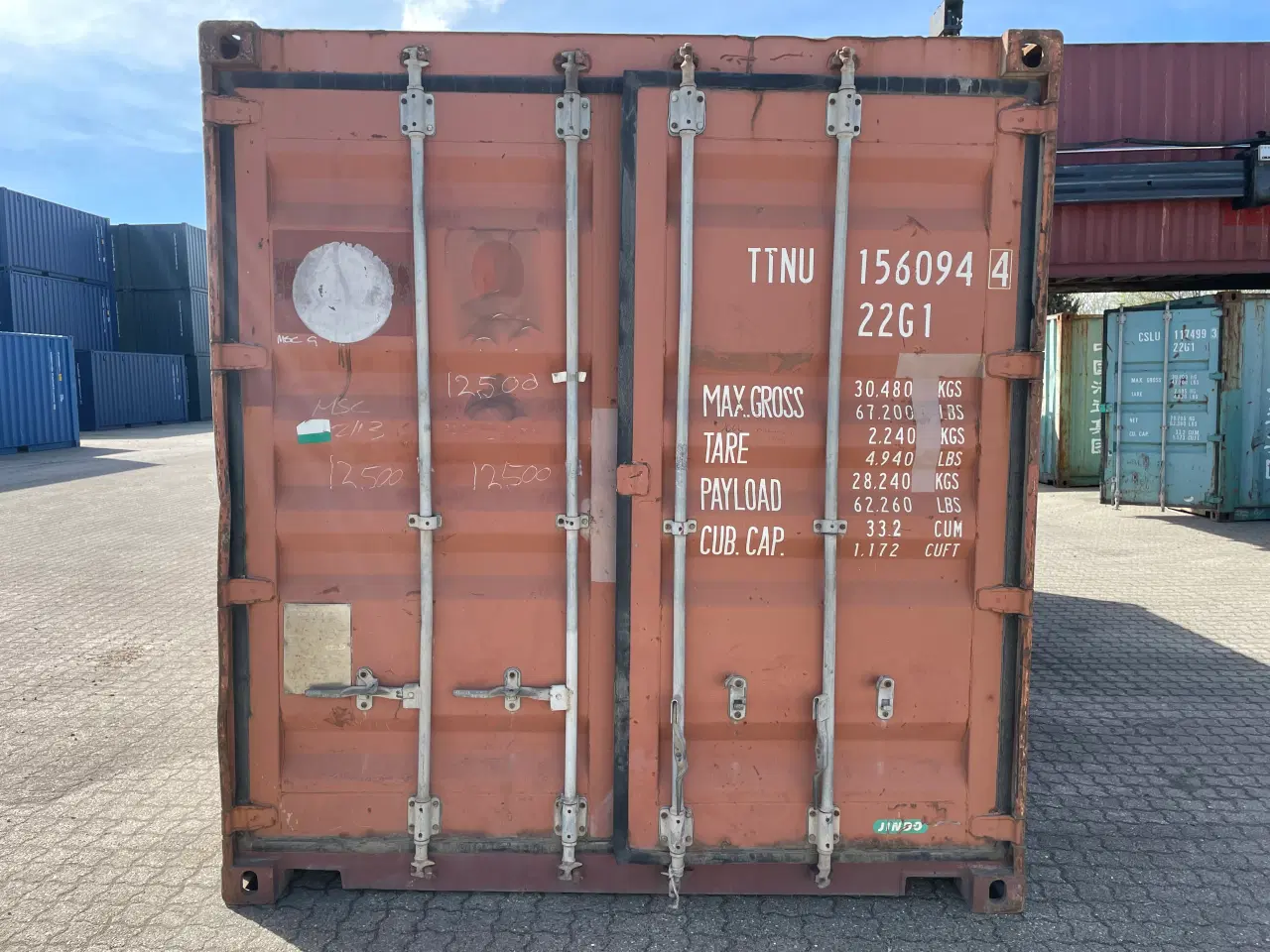 Billede 1 - 20 fods Container- ID: TTNU 156094-4
