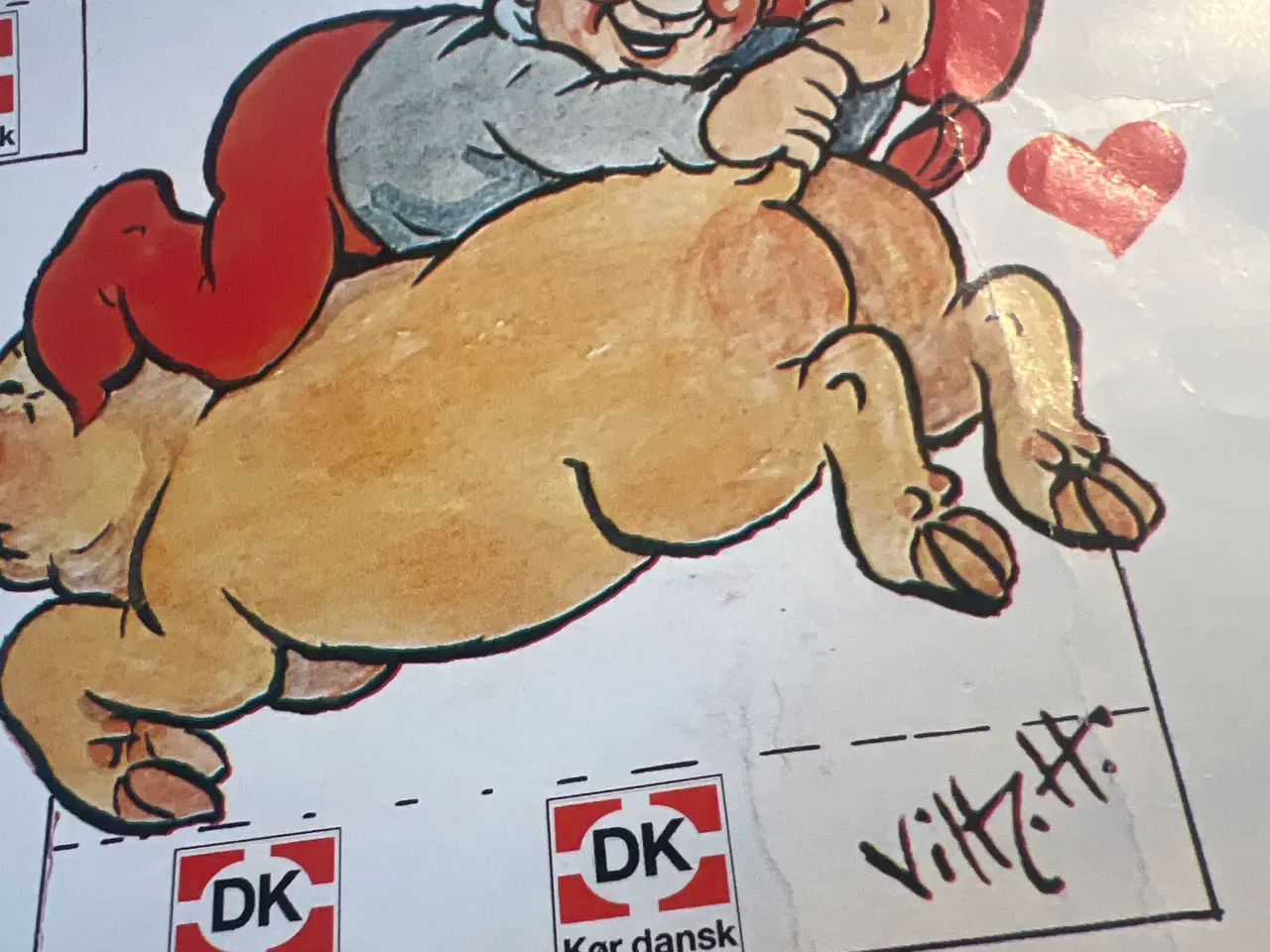 Billede 2 - Et ark kravlenisser fra dk kør dansk