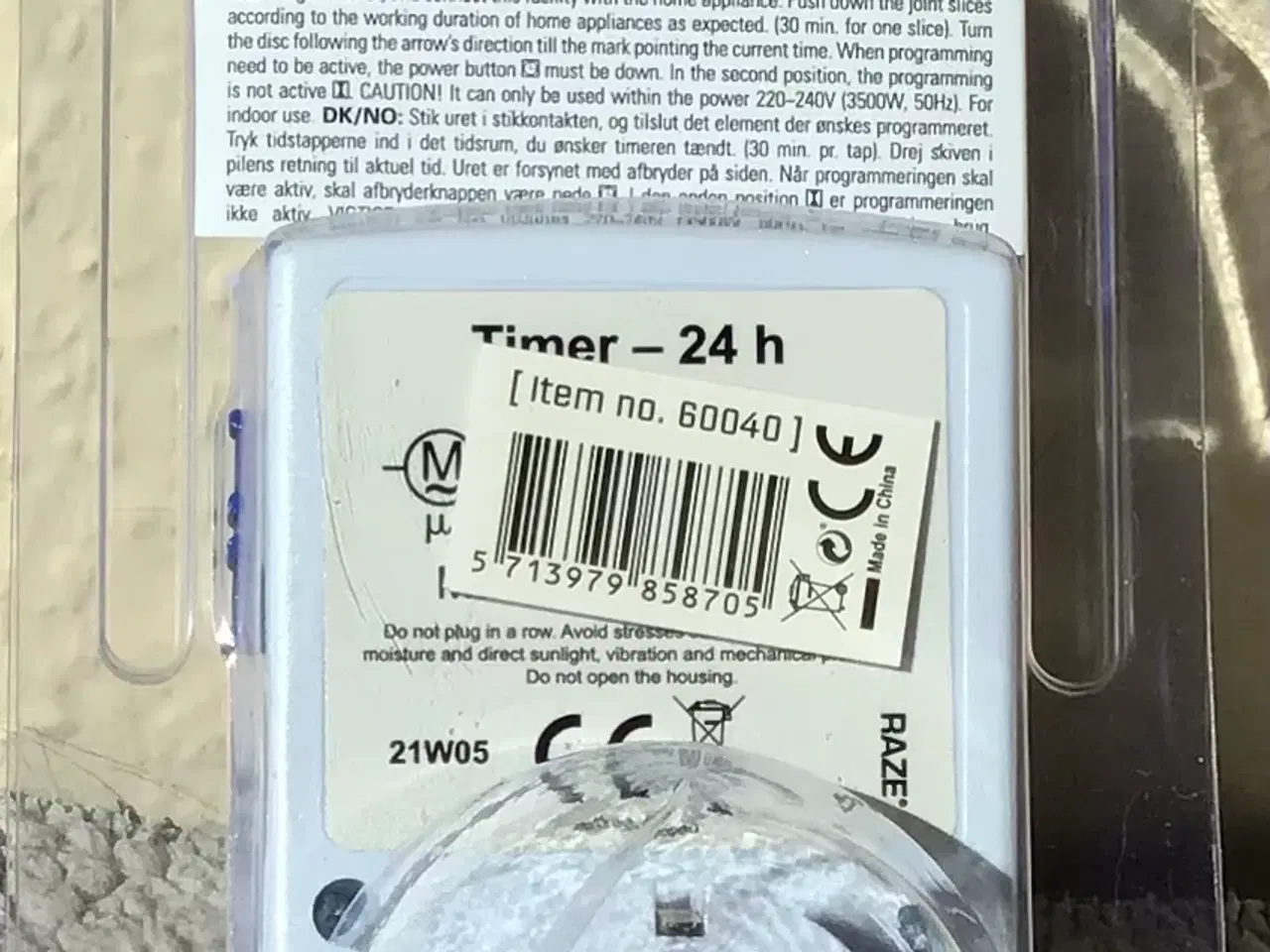 Billede 2 - RAZE timer tænd/sluk ur