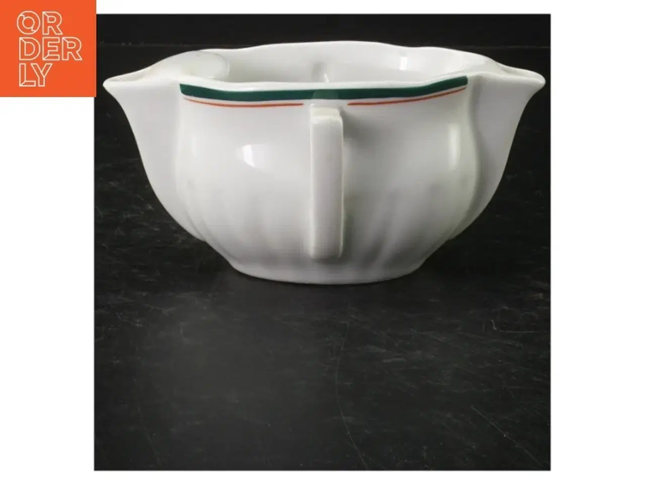 Billede 1 - Hvidt porcelænssovseskål fra Pillivuyt (str. 17x12 cm)