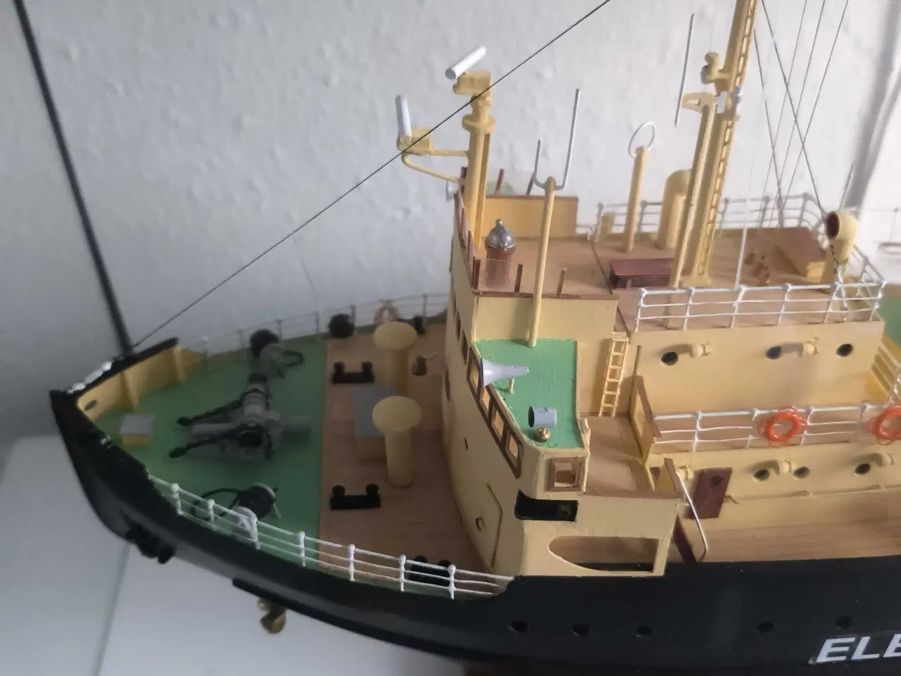 Billede 6 - Elbjørn Skibsmodel Træ Sort og Grøn