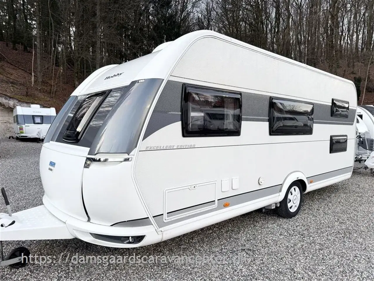 Billede 4 - 2022 - Hobby Excellent Edition 545 KMF   Dobbeltseng-Køjer-Aircon-Mover-Telt