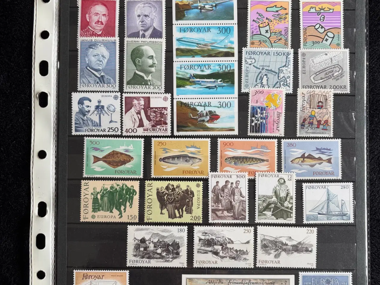 Billede 7 - Færøerne - 8 plancher med postfriske frimærker