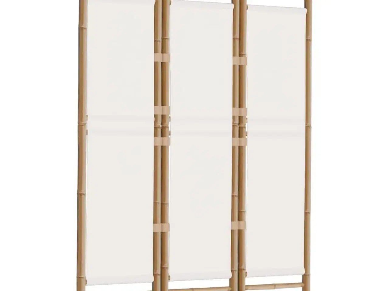 Billede 3 - 3-panels rumdeler 120 cm foldbar bambus og kanvas