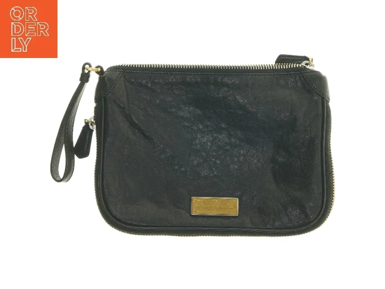 Billede 1 - Sort læder clutch med lynlås fra Marc Jacobs (str. 28x20 cm)
