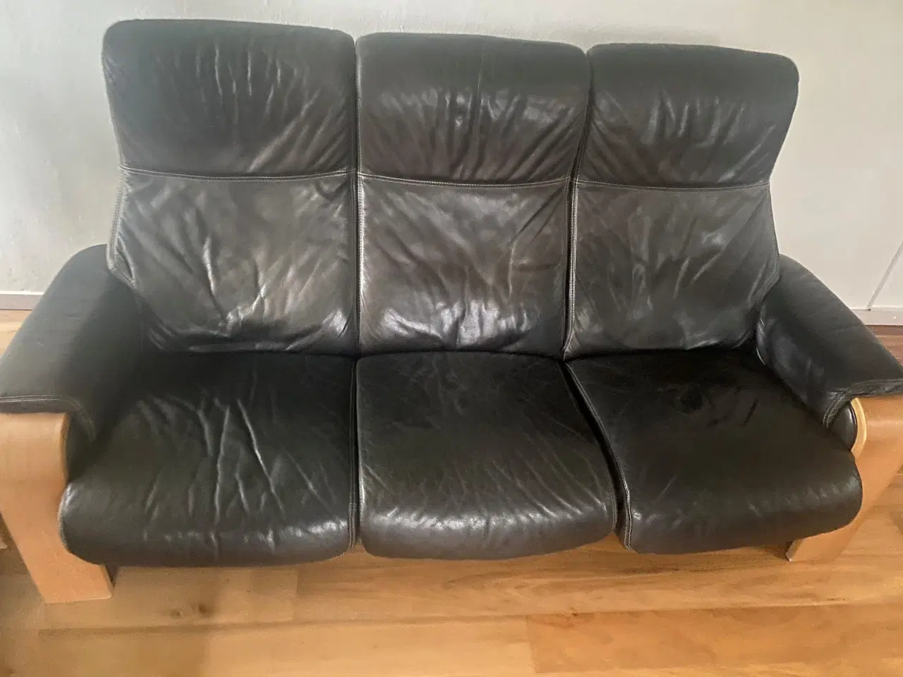 Billede 7 - Lædersofa gruppe