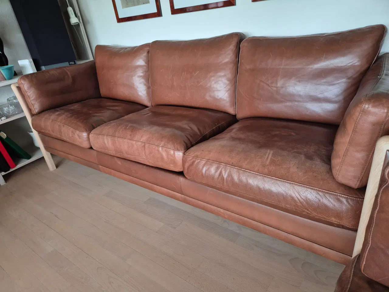 Billede 3 - Lædersofaer, 3 + 2 prs.