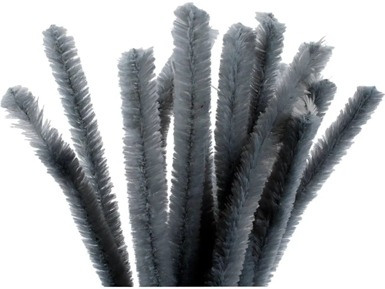 Billede 1 - Chenille, L: 30 cm, tykkelse 15 mm, grå, 15stk./ 1 pk.