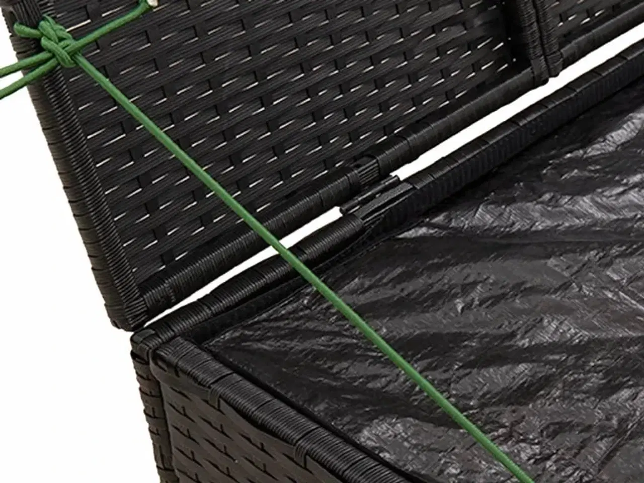 Billede 8 - Opbevaringsboks til haven 291 l polyrattan sort