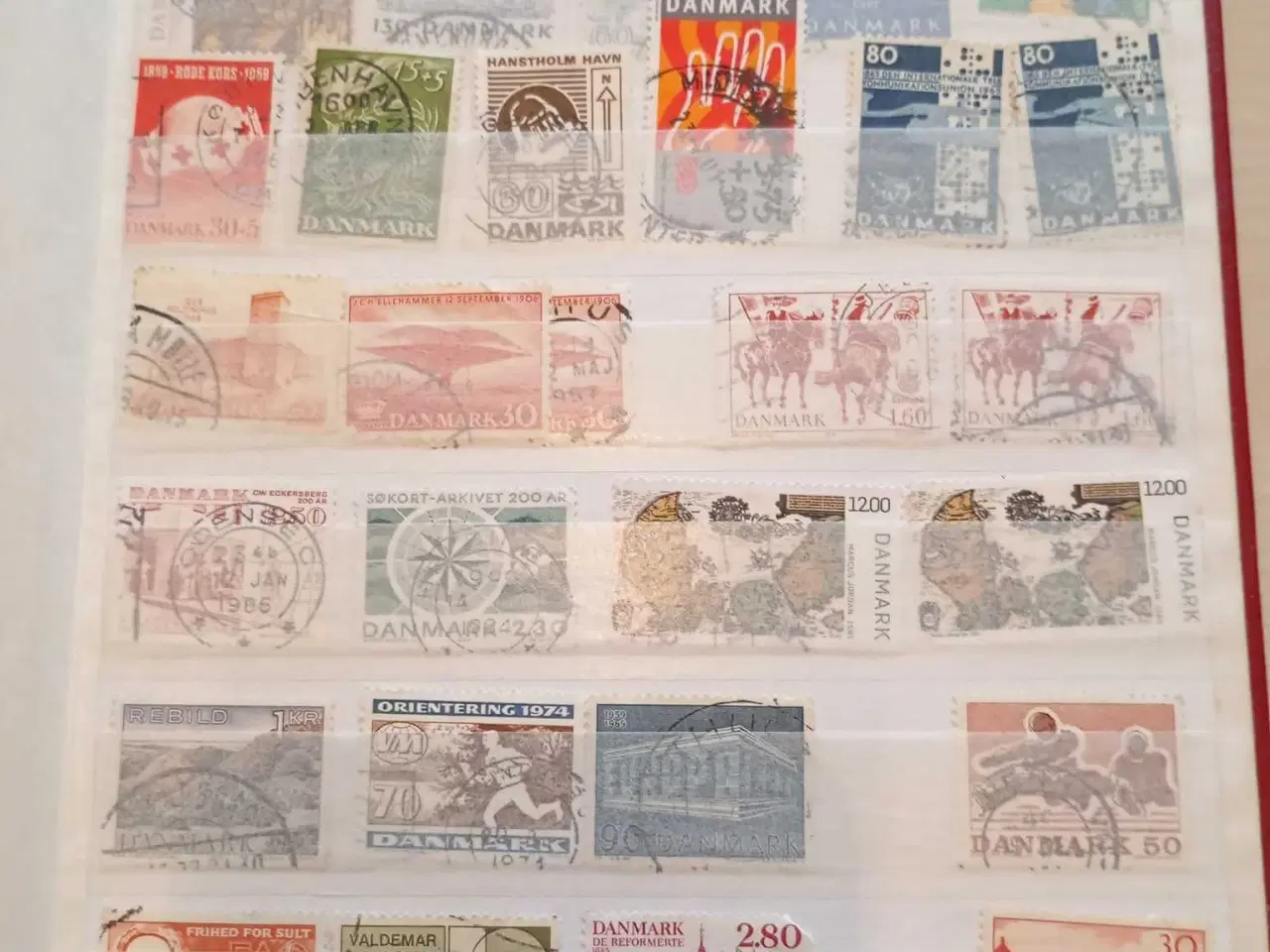 Billede 44 - indstiksbog med danske frimærker 