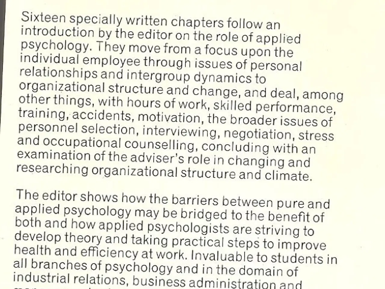 Billede 2 - Psychology at Work by Peter Warr