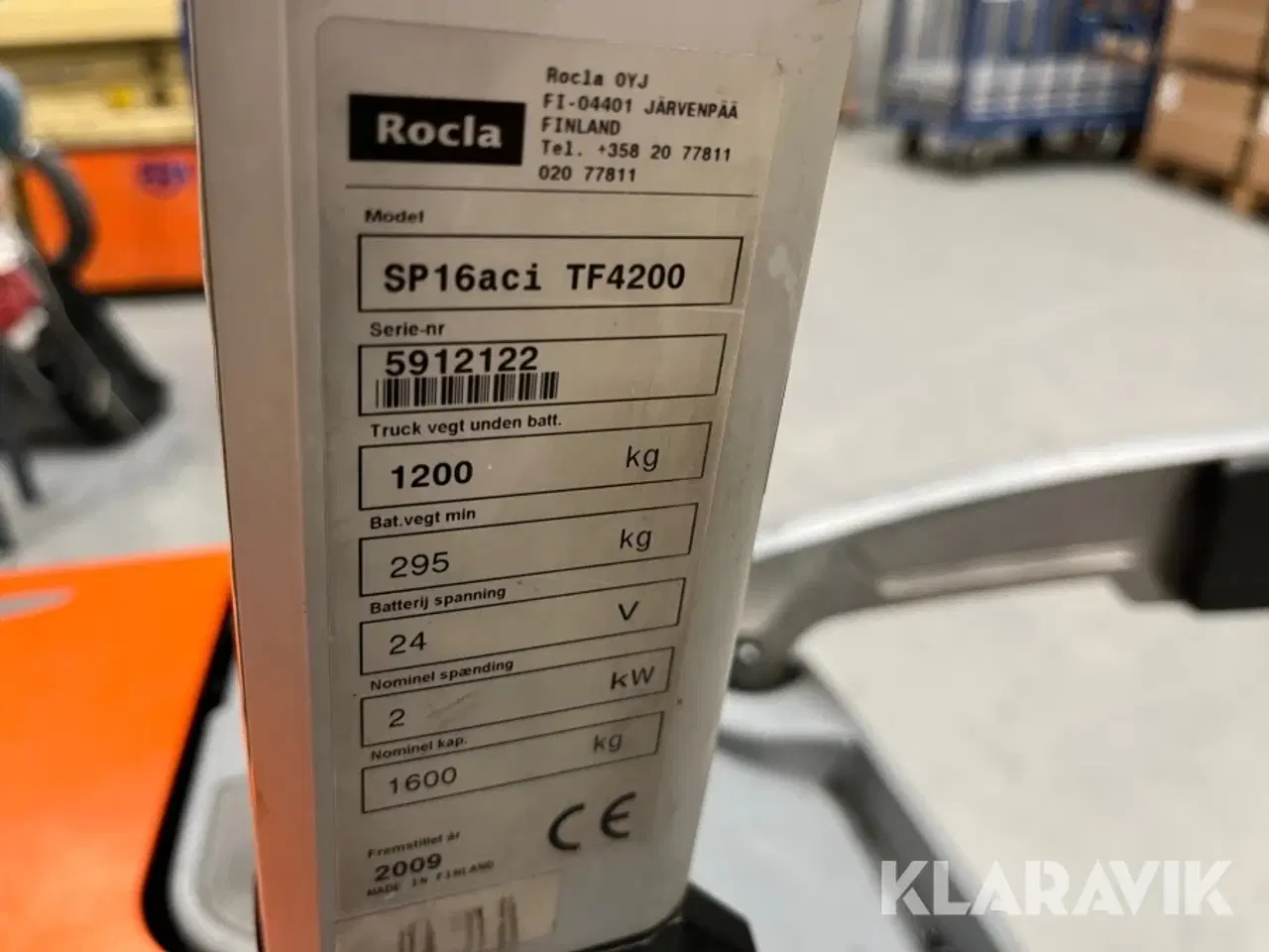 Billede 5 - El stabler Rocla SP16